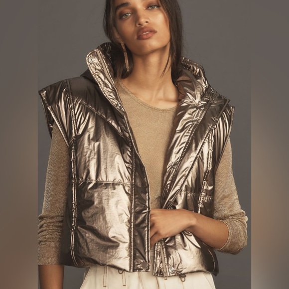 Daily Practice by Anthropologie
Metallic Puffer Vest - Picture 3 of 8